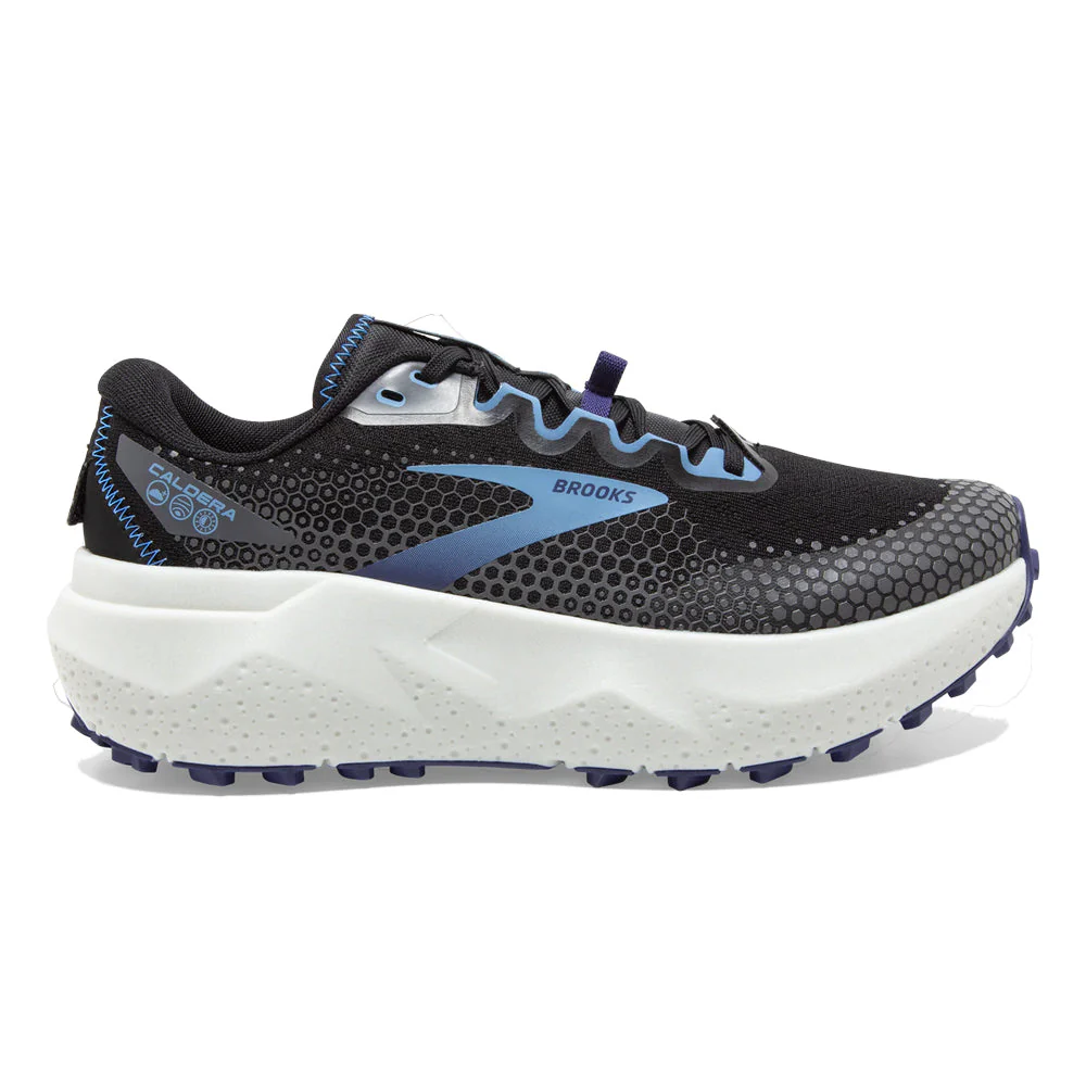 Women's Brooks Caldera 6, Black/Blissful Blue/Grey, 11 B Medium