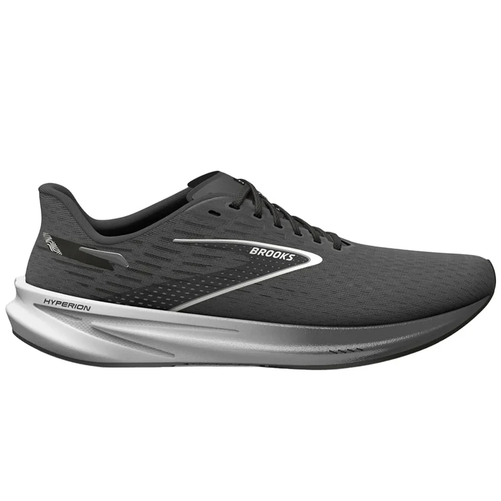 Women's Brooks Hyperion GTS, Gunmetal/Black/White, 11 B Medium