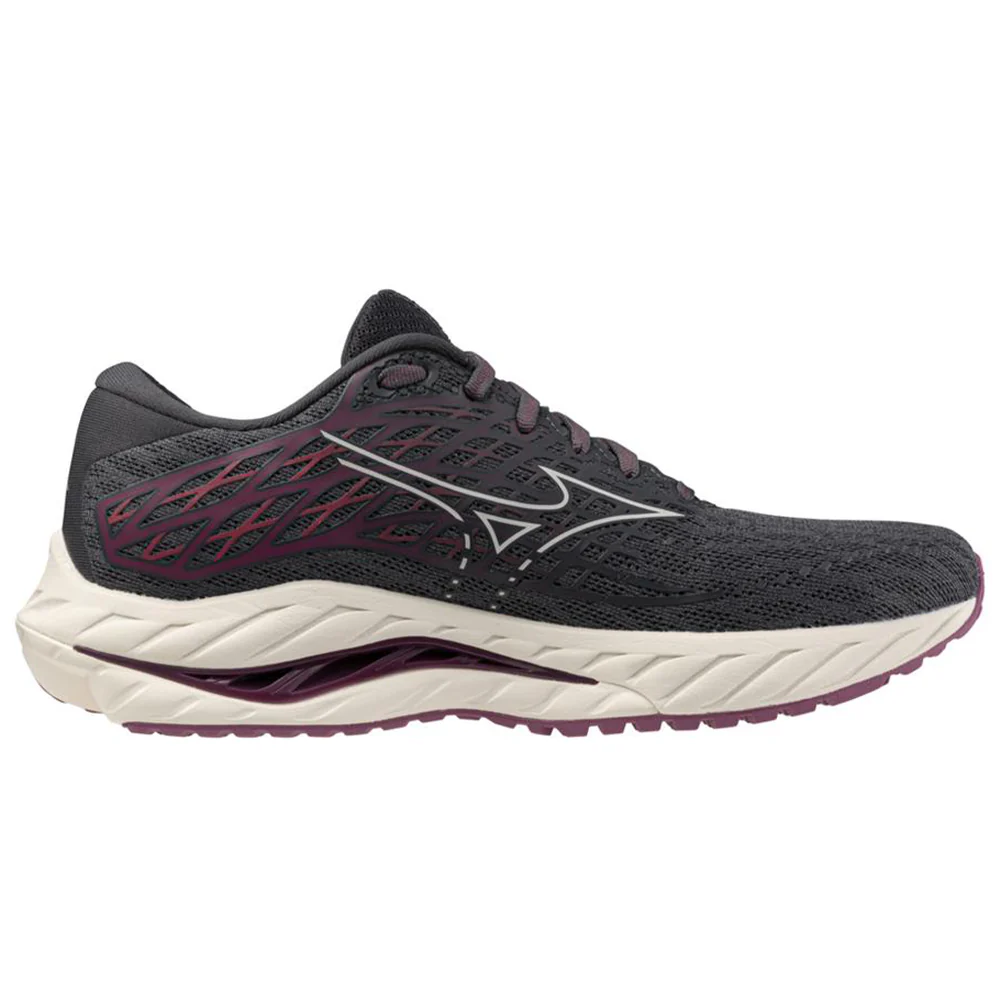 Women's Mizuno Wave Inspire 20, Ebony/White Sand, 6.5 B Medium