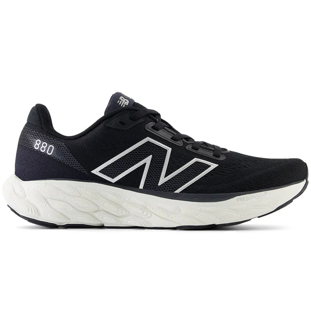 Women's New Balance Fresh Foam X 880v14, Black/Sea Salt, 7 2E Extra Wide
