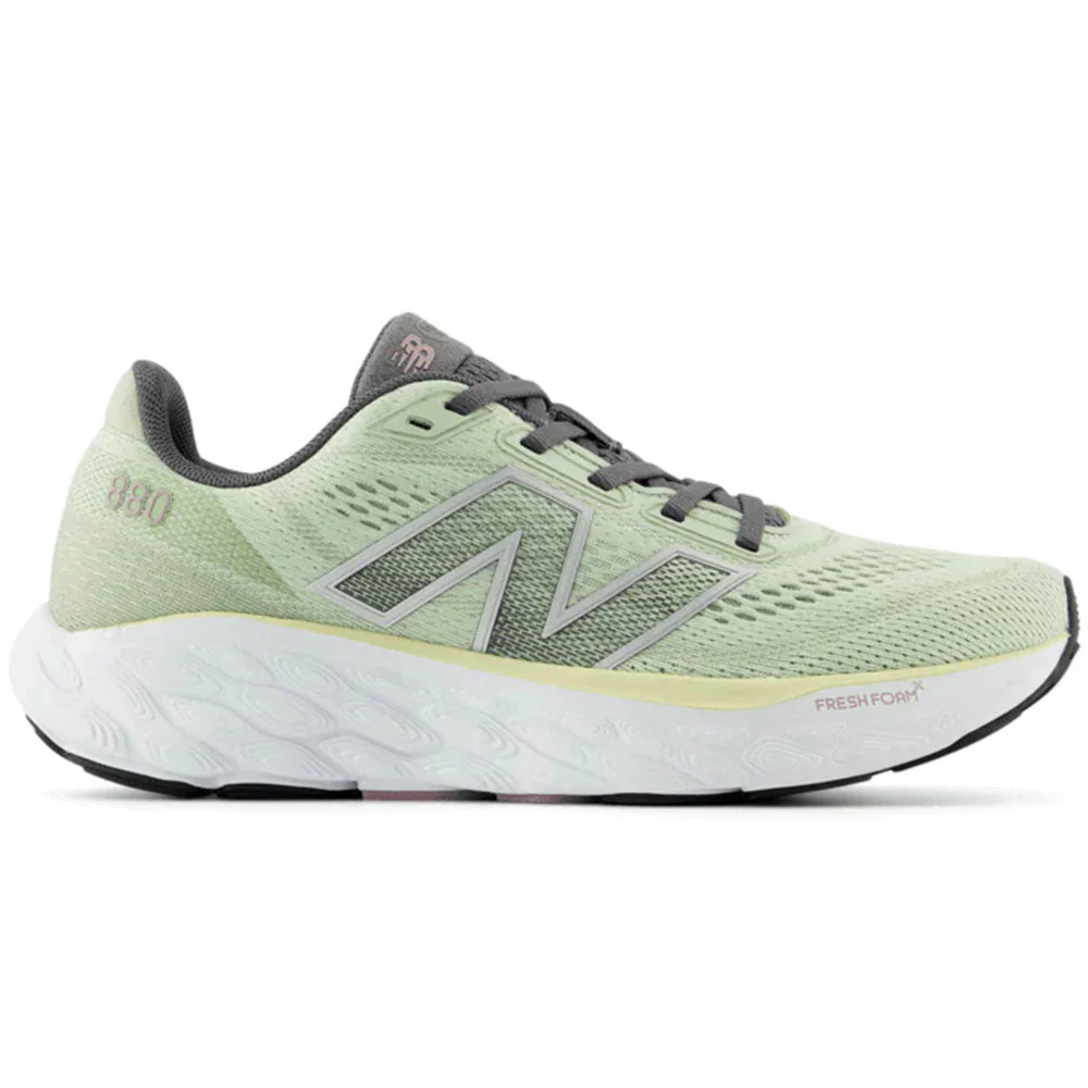Women's New Balance Fresh Foam X 880v14, Natural Mint/Silver Metallic/Ice Wine, 7.5 2E Extra Wide