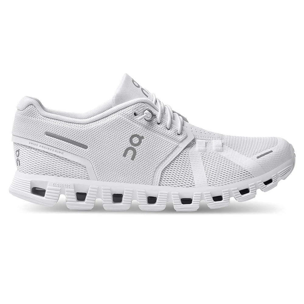 Women's On Cloud 5, All White, 9.5 B Medium