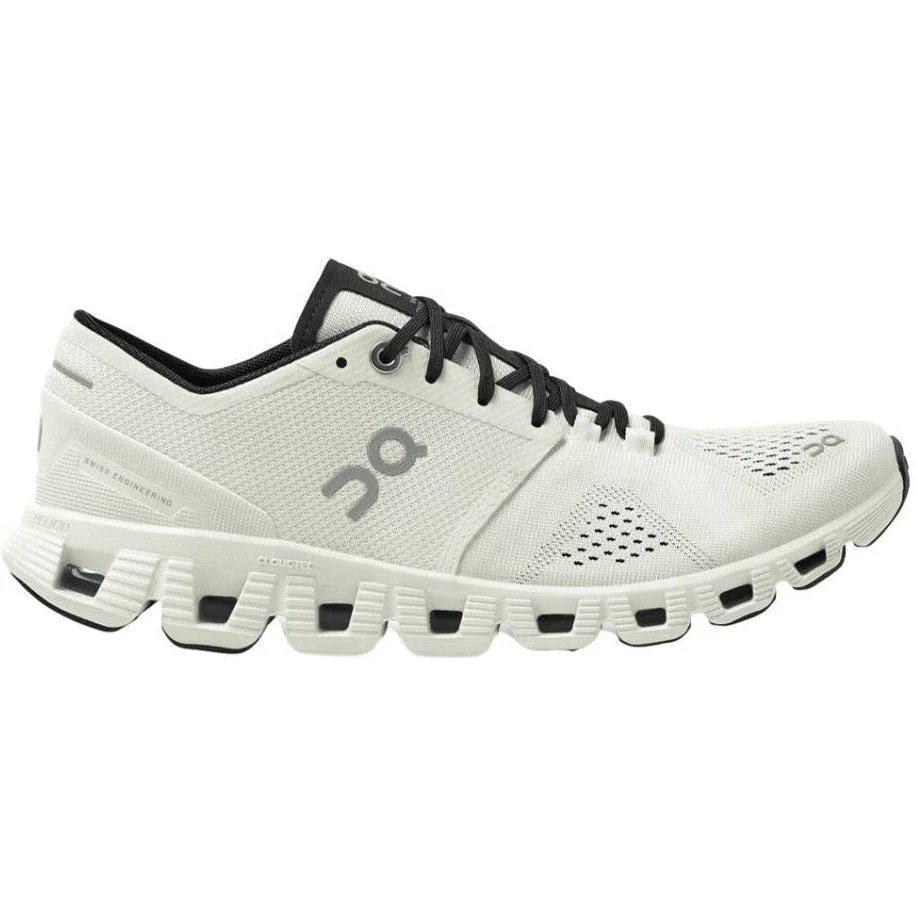 Women's On Cloud X 3, White/Black, 10.5 B Medium