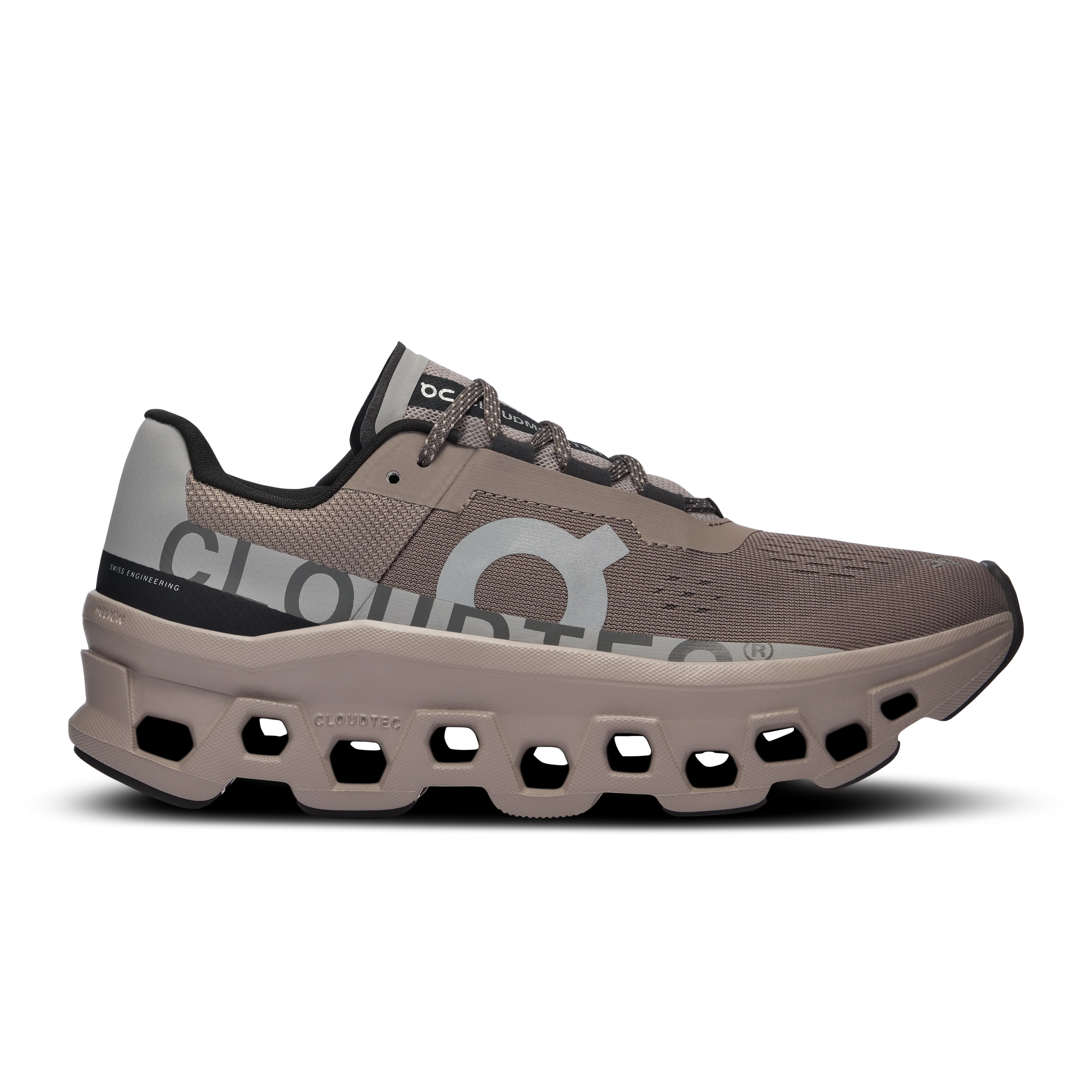 Women's On Cloudmonster, Cinder/Fog, 5 B Medium