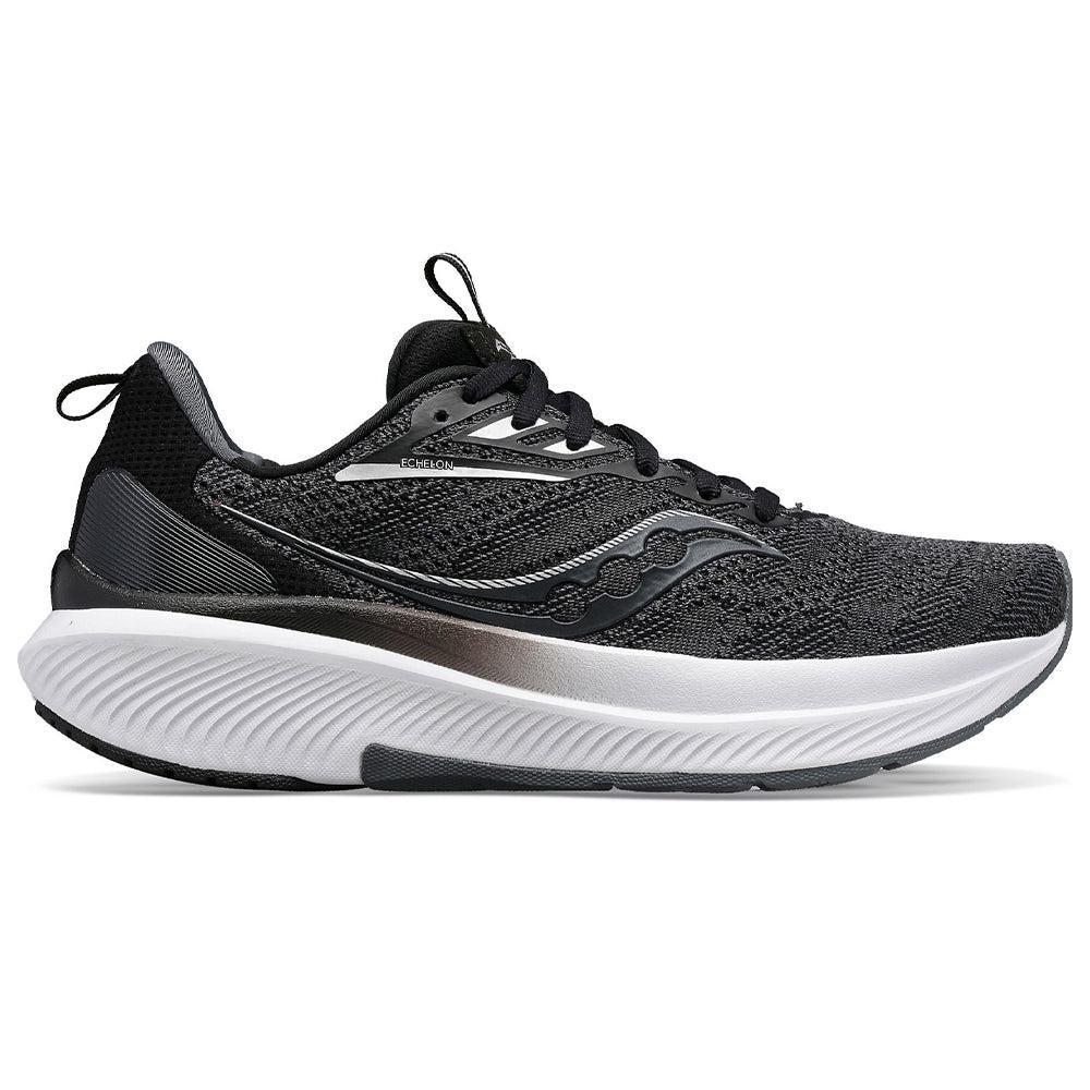 Women's Saucony Echelon 9, Black/White, 10.5 B Medium