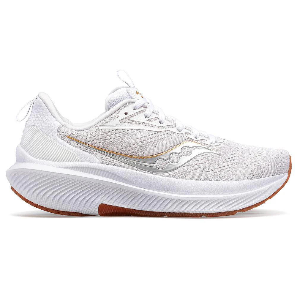 Women's Saucony Echelon 9, White/Gum, 6.5 D Wide